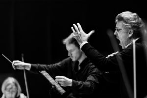 Rehearsal with the Bamberger Symphoniker. Photo: (c) Andreas Herzau