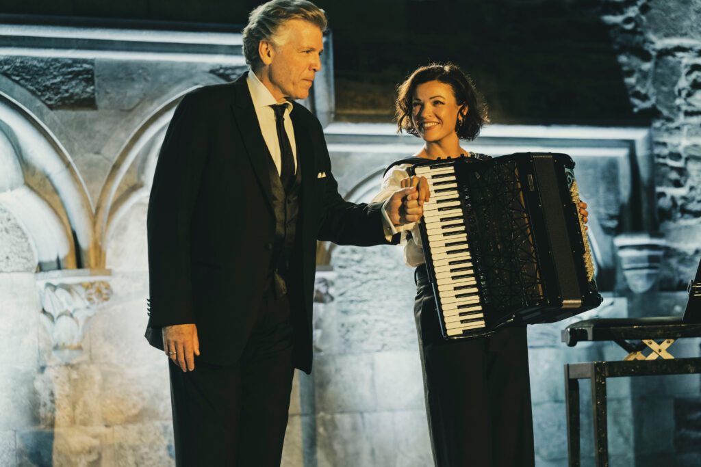 Recital with Ksenija Sidorova at the Bergen Festival. Photo: Thor Brodreskift